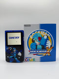 Mega Man Gameboy Color w/ Matching Box USB C Rechargeable & IPS Screen