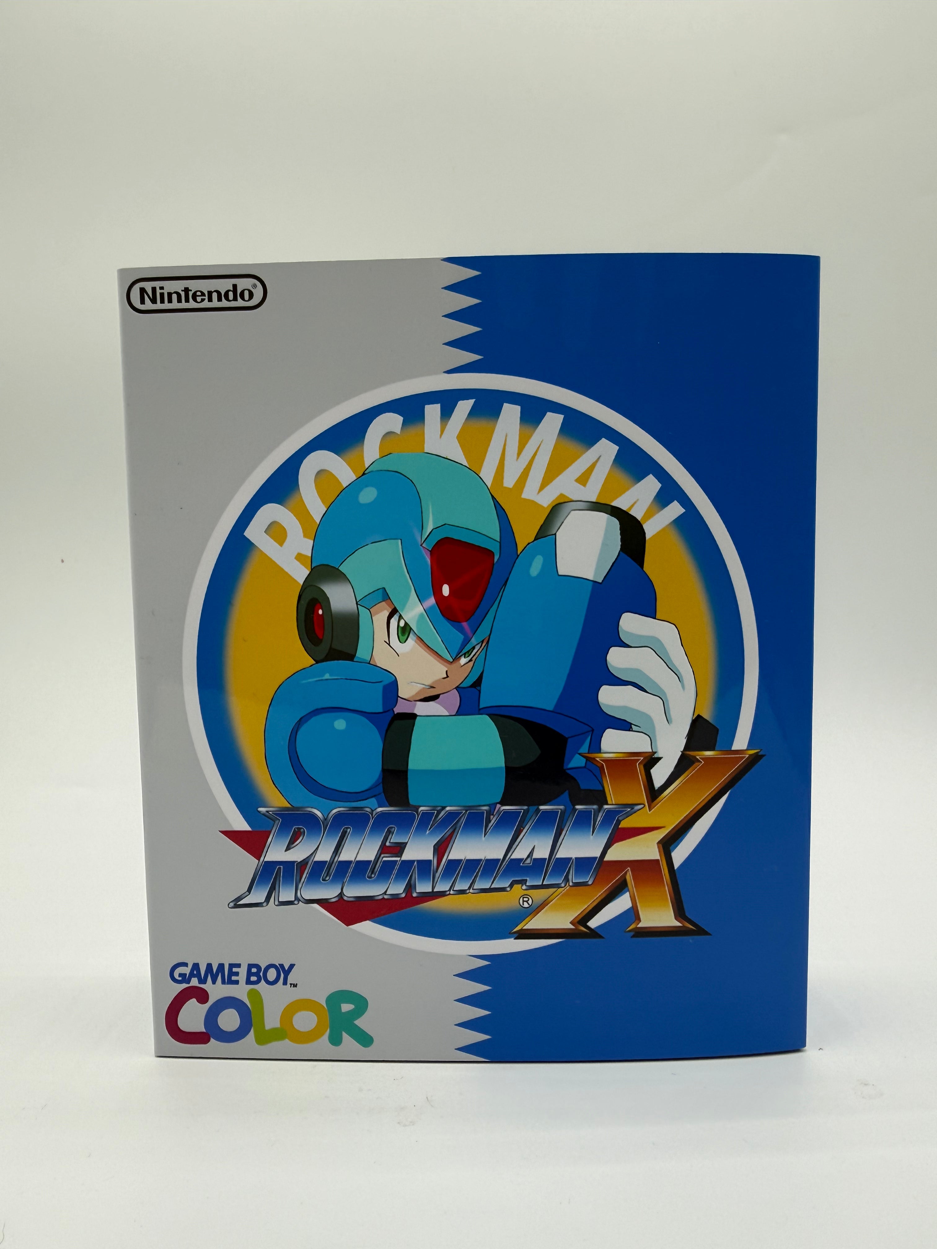 Mega Man Gameboy Color w/ Matching Box USB C Rechargeable & IPS Screen