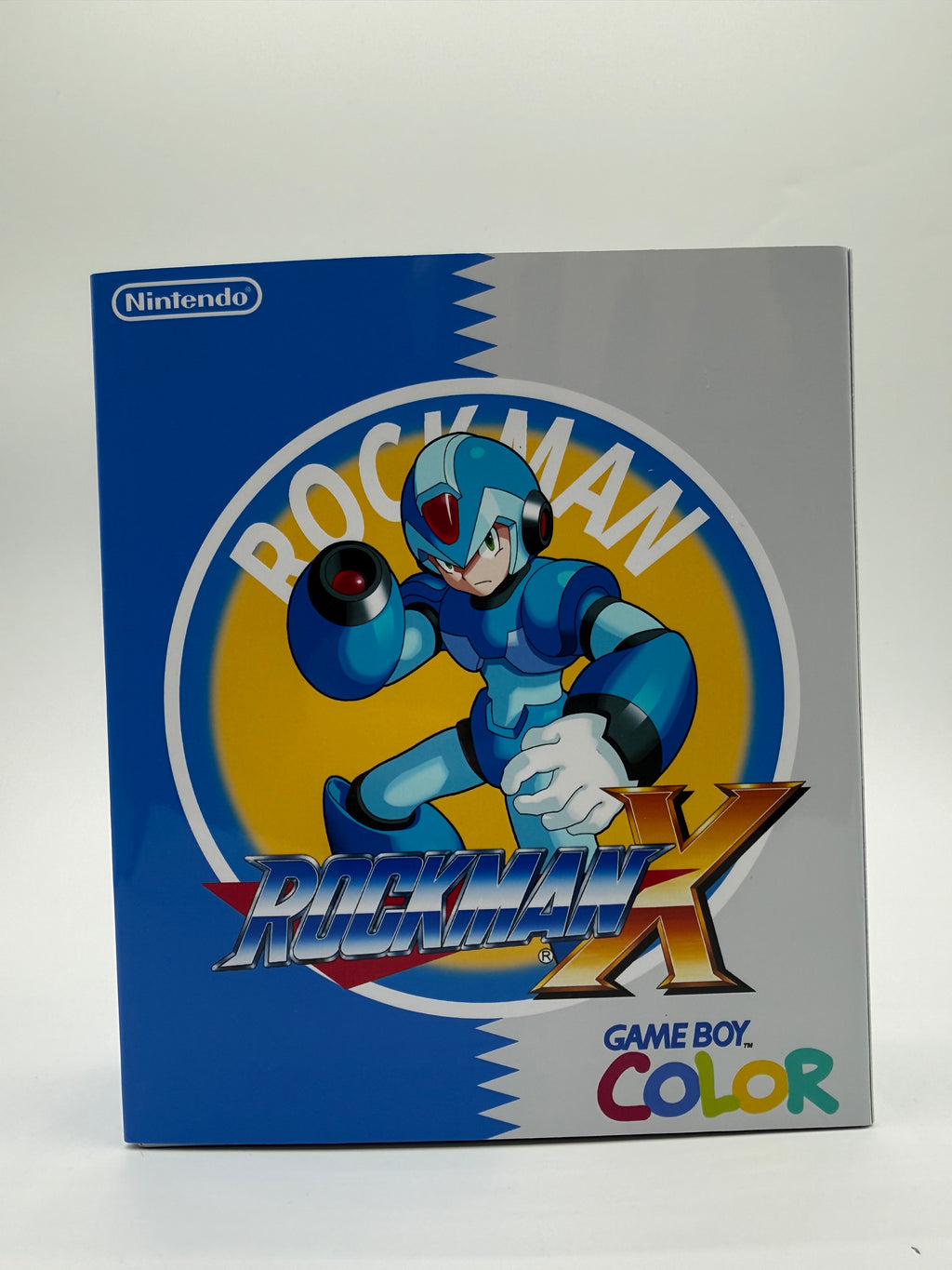 Mega Man Gameboy Color w/ Matching Box USB C Rechargeable & IPS Screen