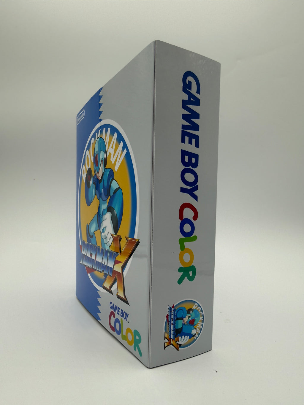 Mega Man Gameboy Color w/ Matching Box USB C Rechargeable & IPS Screen