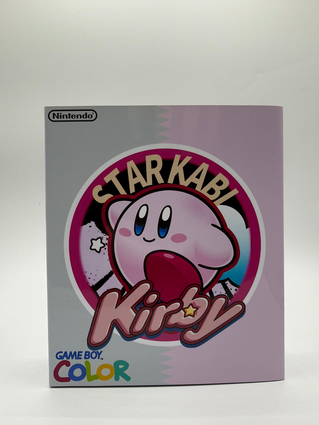 Kirby Gameboy Color w/ Matching Box USB C Rechargeable & IPS Screen