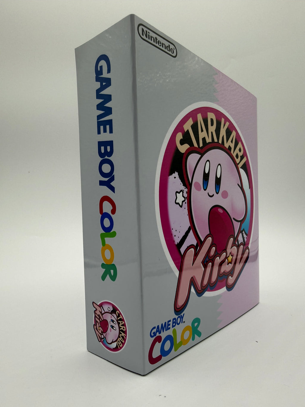 Kirby Gameboy Color w/ Matching Box USB C Rechargeable & IPS Screen