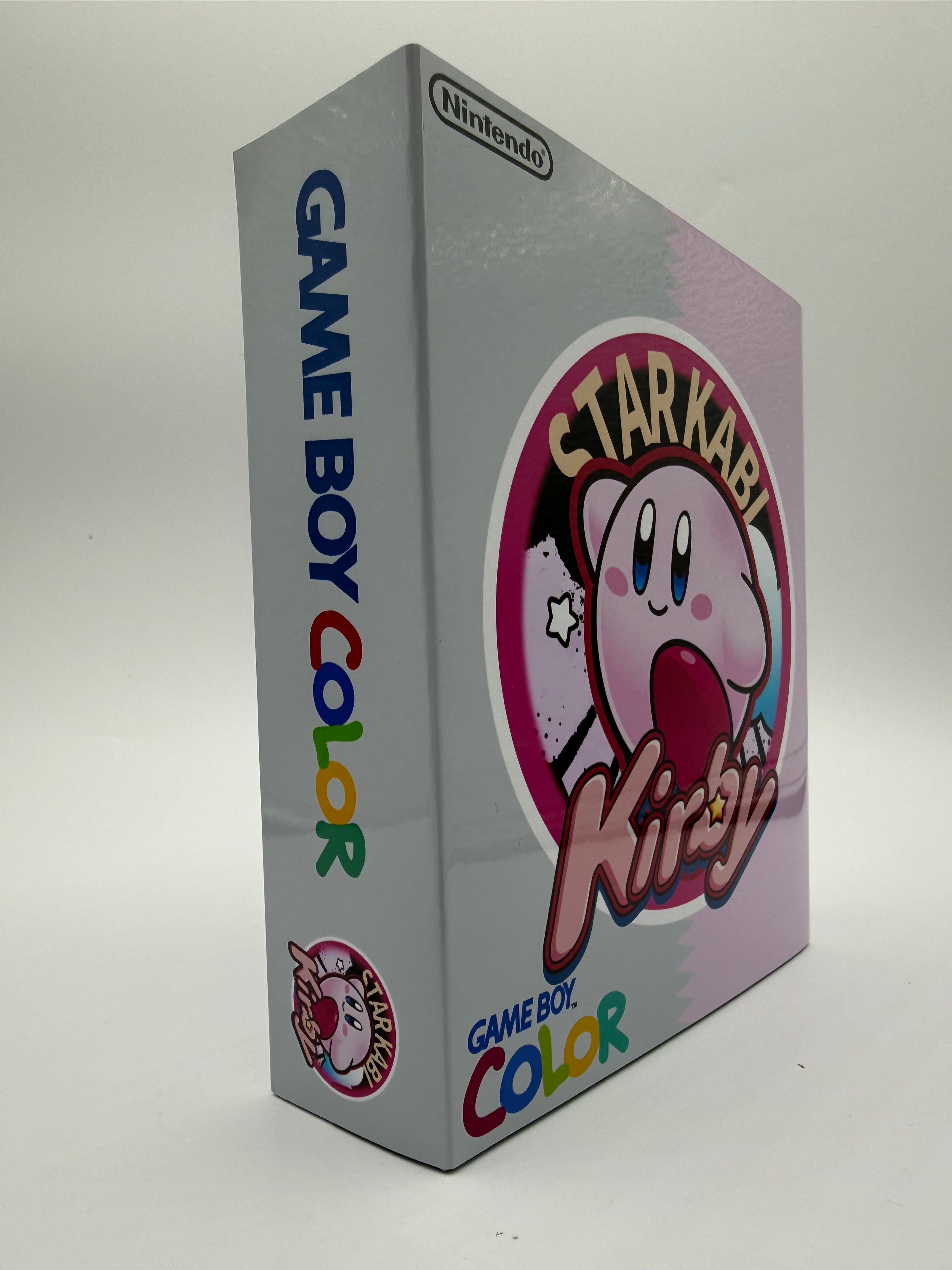 Kirby Gameboy Color w/ Matching Box USB C Rechargeable & IPS Screen