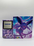 Espeon Gameboy Color w/ Matching Box USB C Rechargeable & IPS Screen