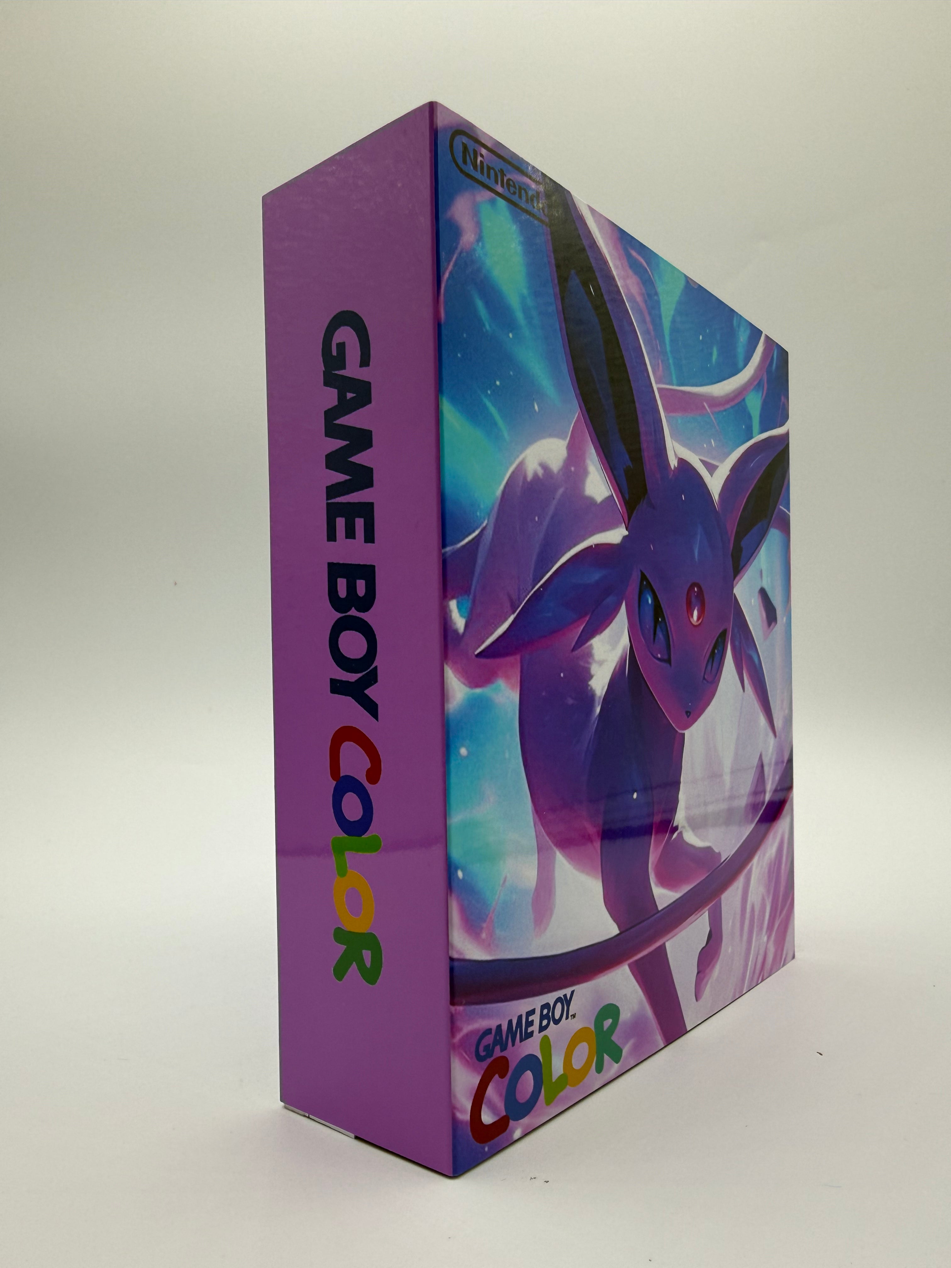 Espeon Gameboy Color w/ Matching Box USB C Rechargeable & IPS Screen