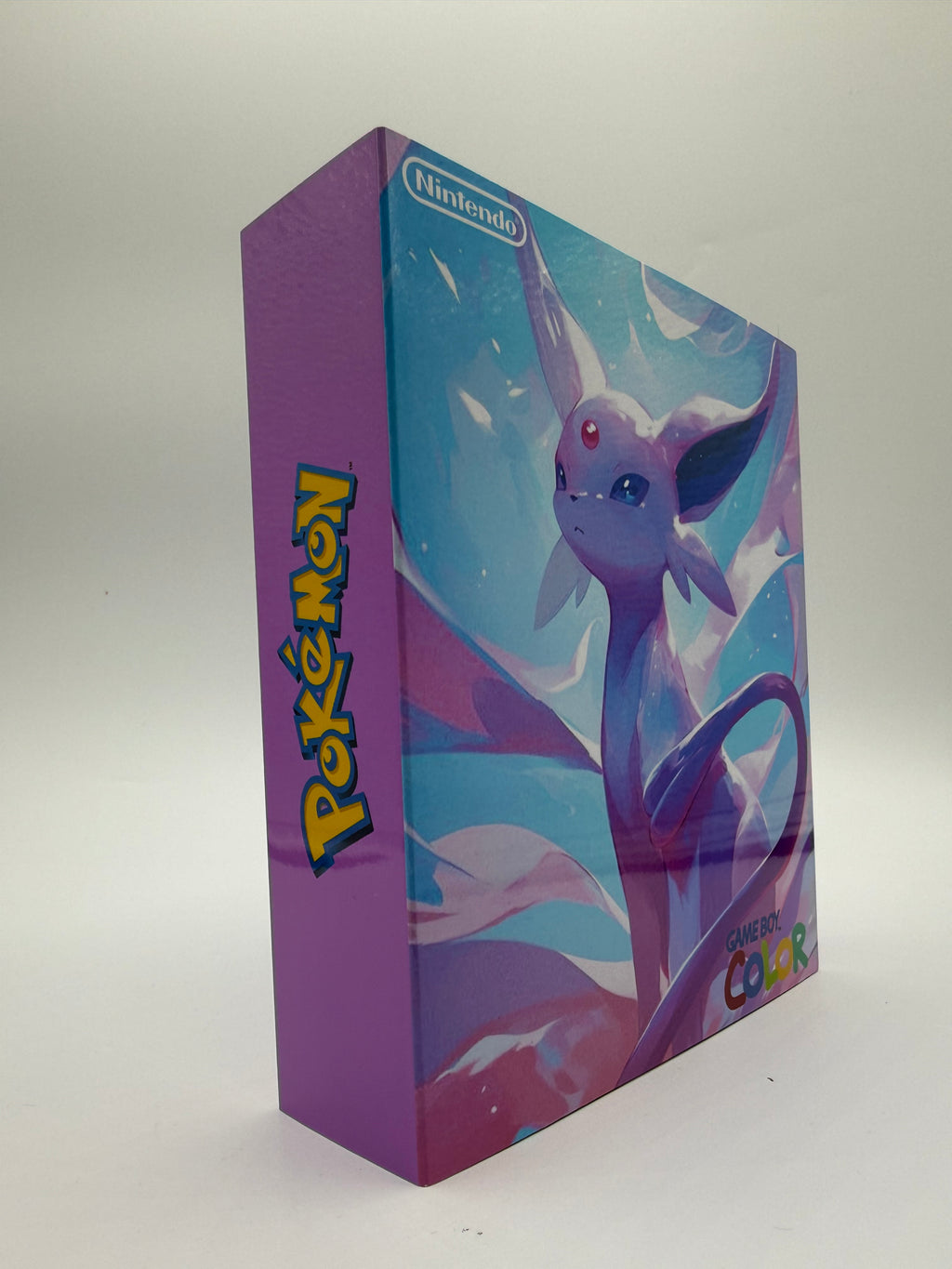 Espeon Gameboy Color w/ Matching Box USB C Rechargeable & IPS Screen