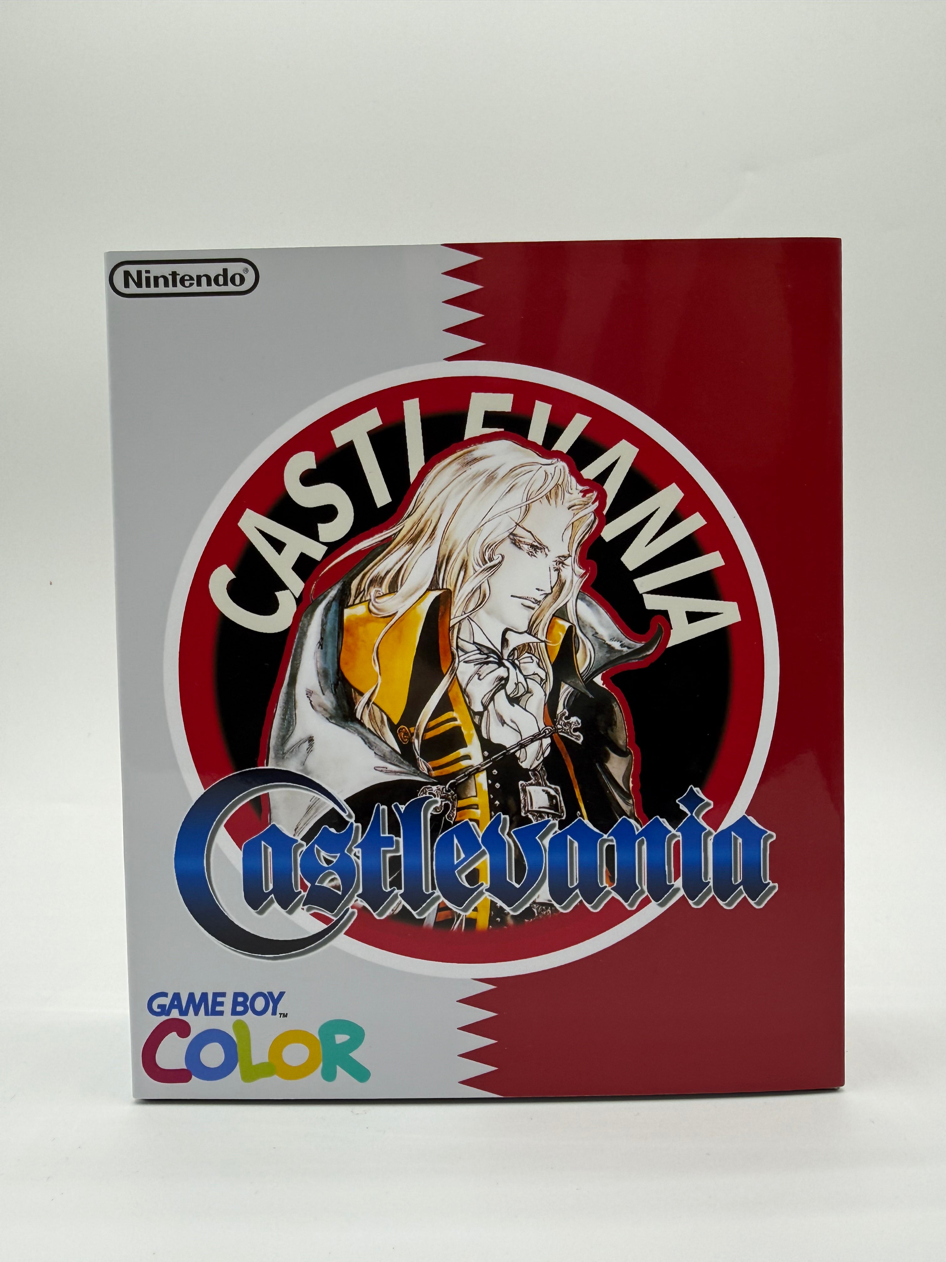 Castlevania Gameboy Color w/ Matching Box USB C Rechargeable & IPS Screen