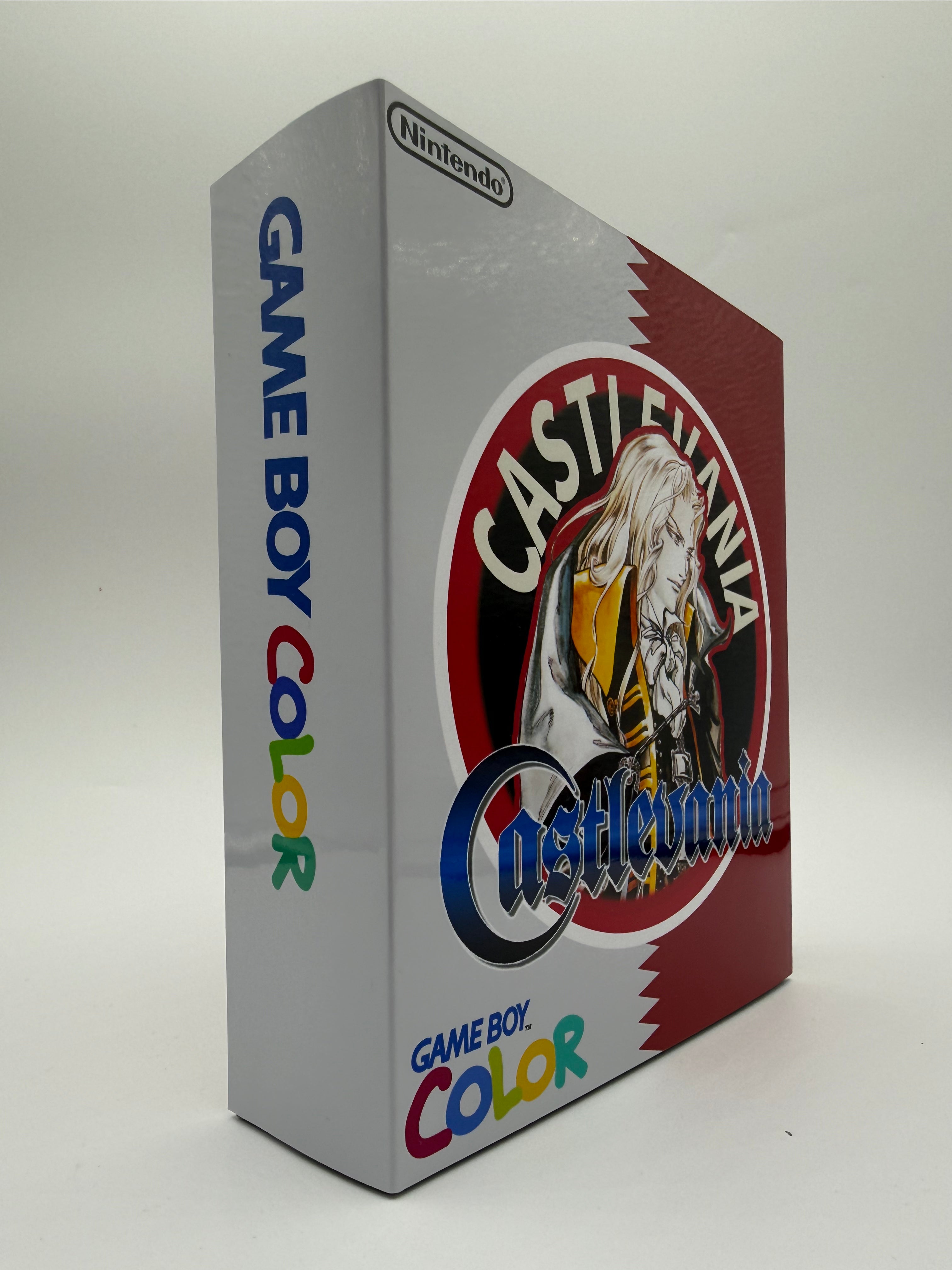 Castlevania Gameboy Color w/ Matching Box USB C Rechargeable & IPS Screen