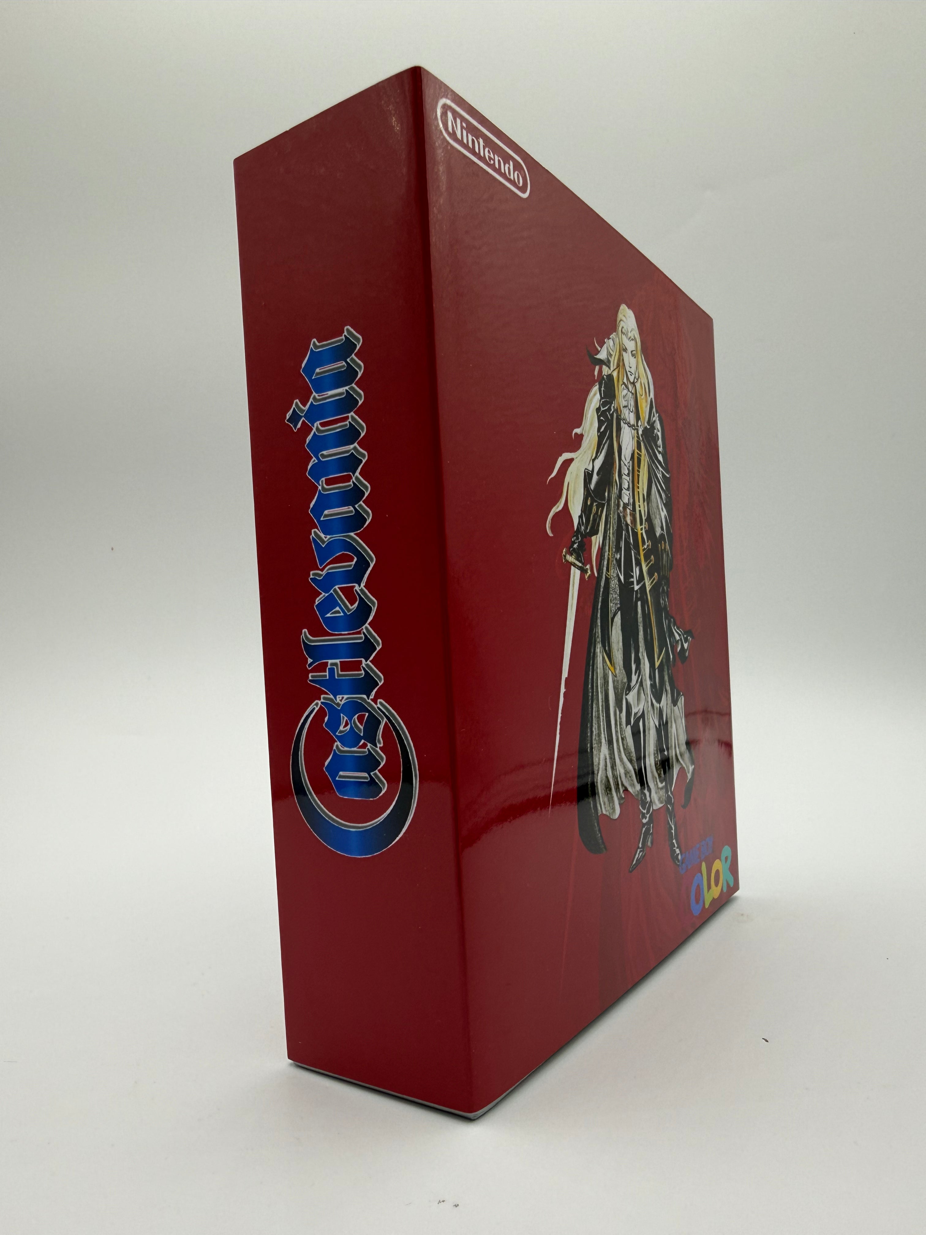 Castlevania Gameboy Color w/ Matching Box USB C Rechargeable & IPS Screen