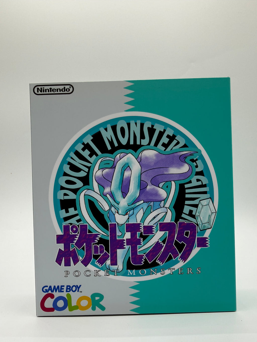 Suicune Gameboy Color w/ Matching Box USB C Rechargeable & IPS Screen