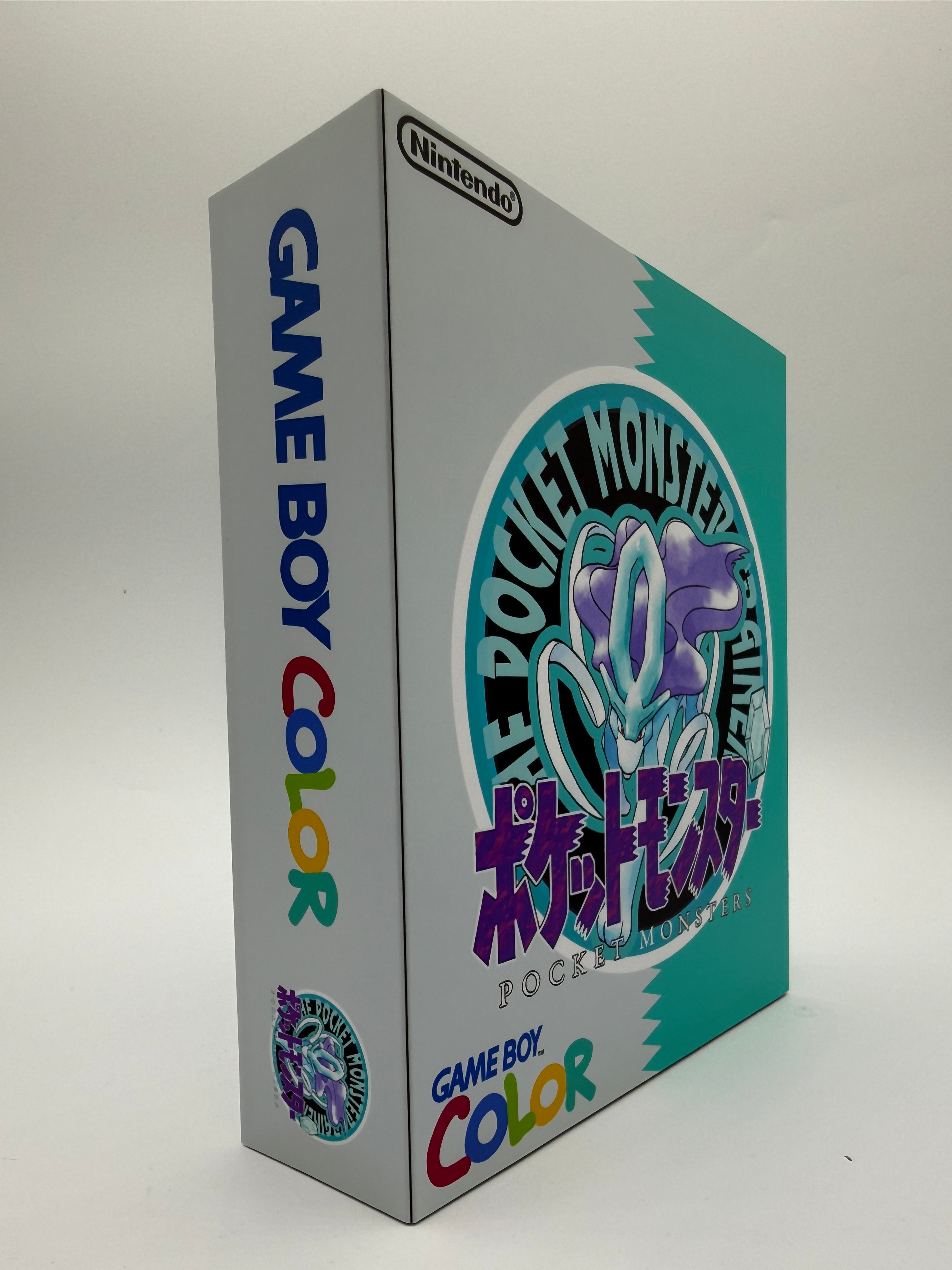 Suicune Gameboy Color w/ Matching Box USB C Rechargeable & IPS Screen