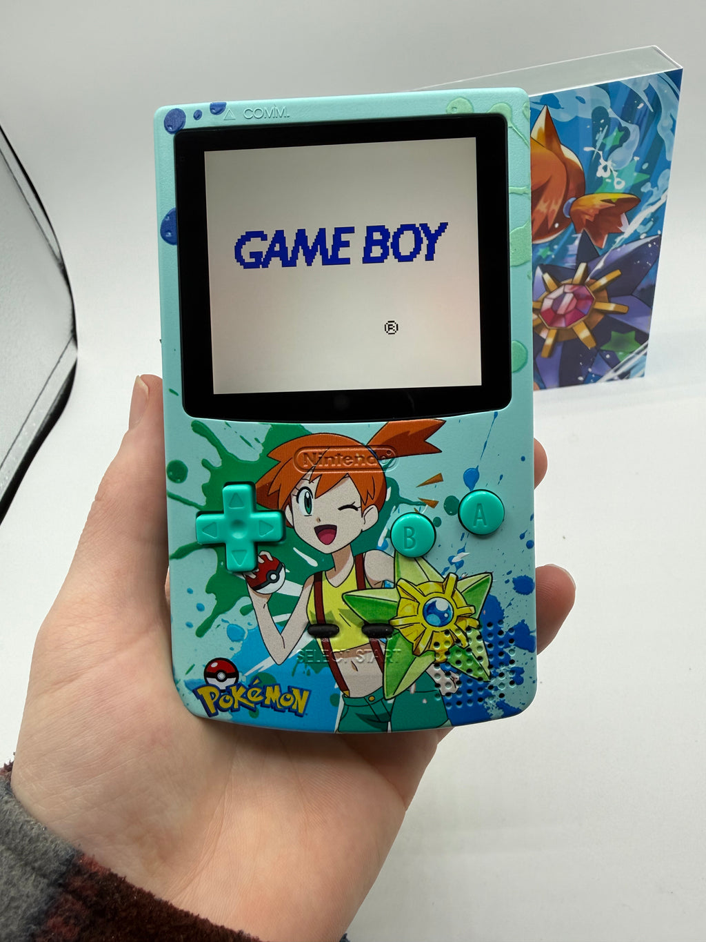 Misty Gameboy Color w/ Matching Box USB C Rechargeable & IPS Screen