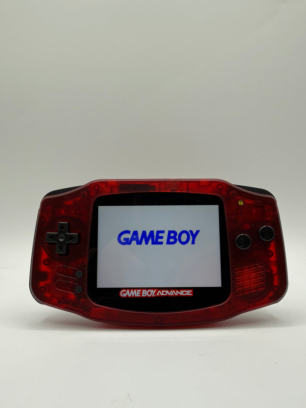 Red and Black Gameboy Advance with IPS Screen