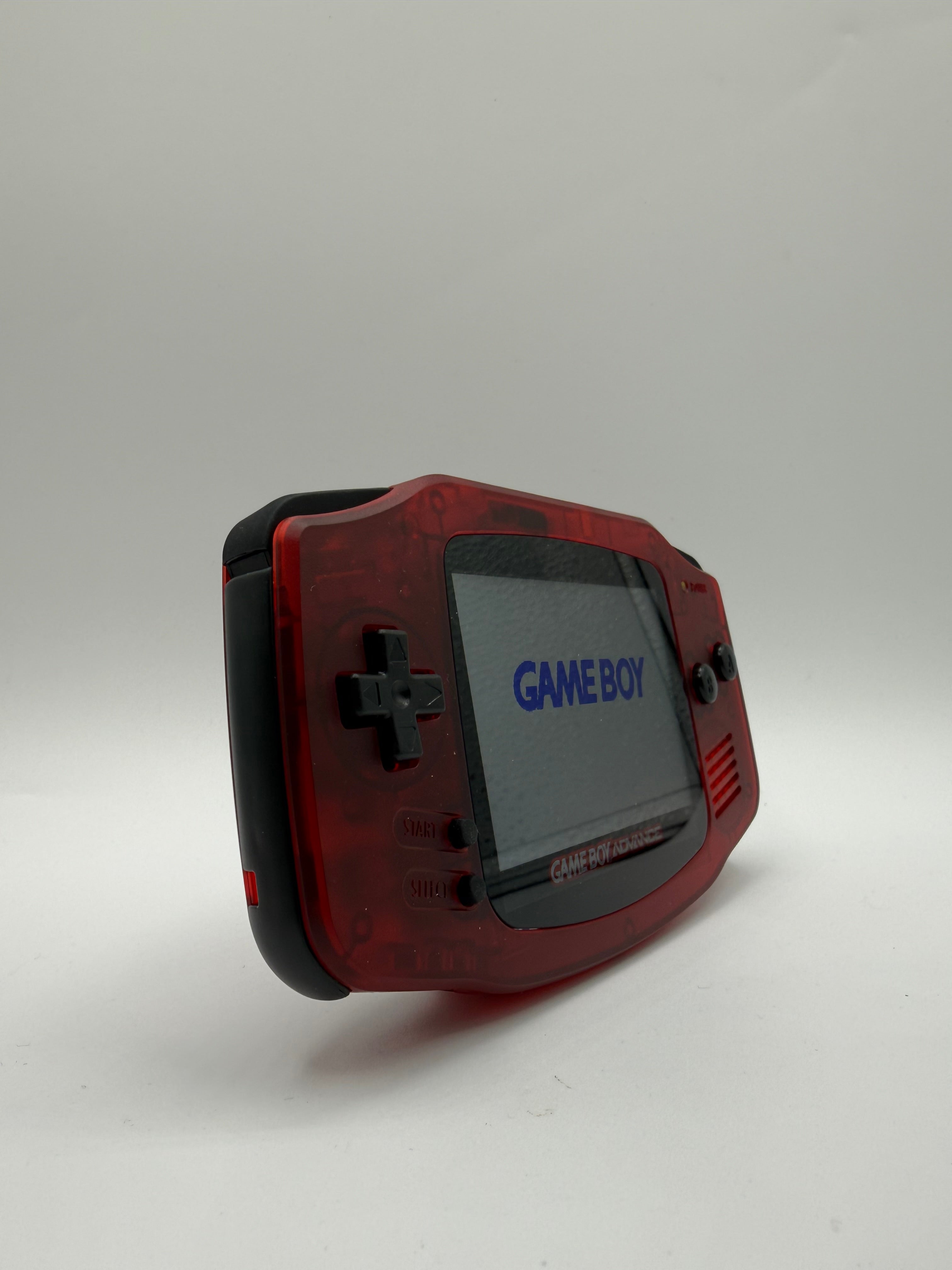 Red and Black Gameboy Advance with IPS Screen