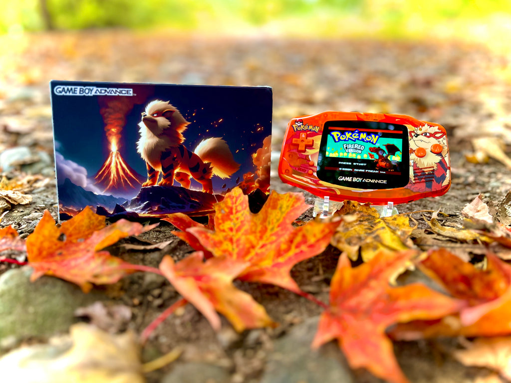 IPS Modded Arcanine Gameboy Advance w/ Matching Box