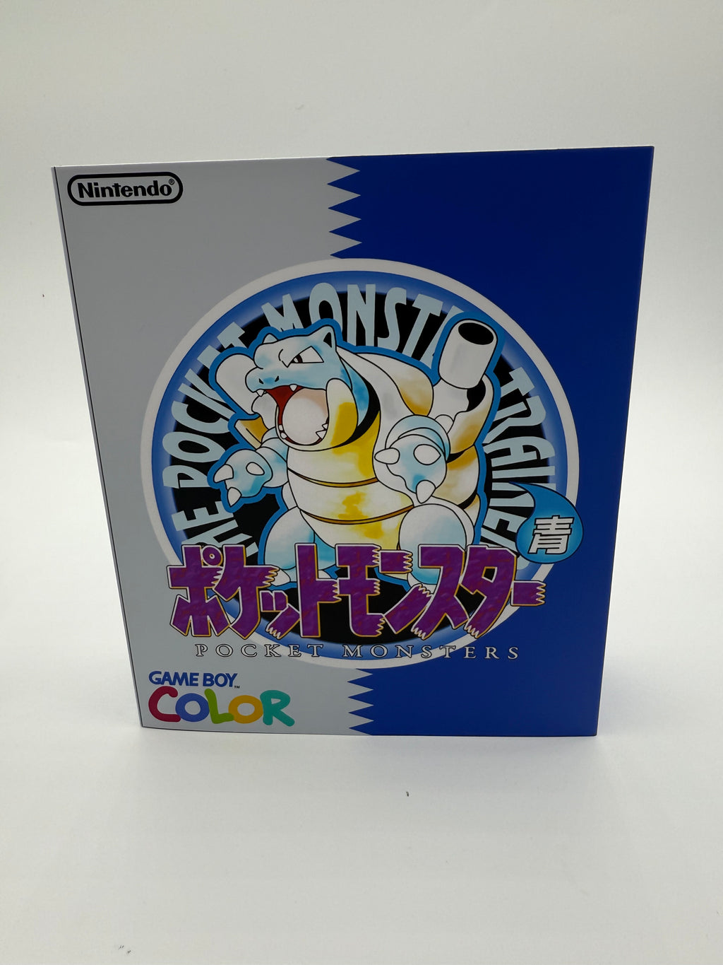 Blastoise Gameboy Color w/ Matching Box USB C Rechargeable & IPS Screen