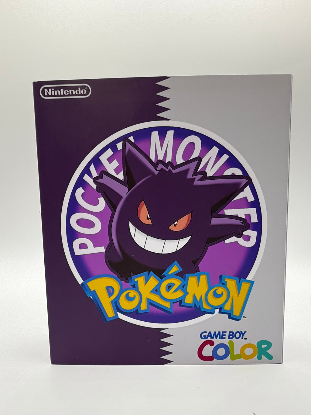 Gengar Gameboy Color w/ Matching Box USB C Rechargeable & IPS Screen