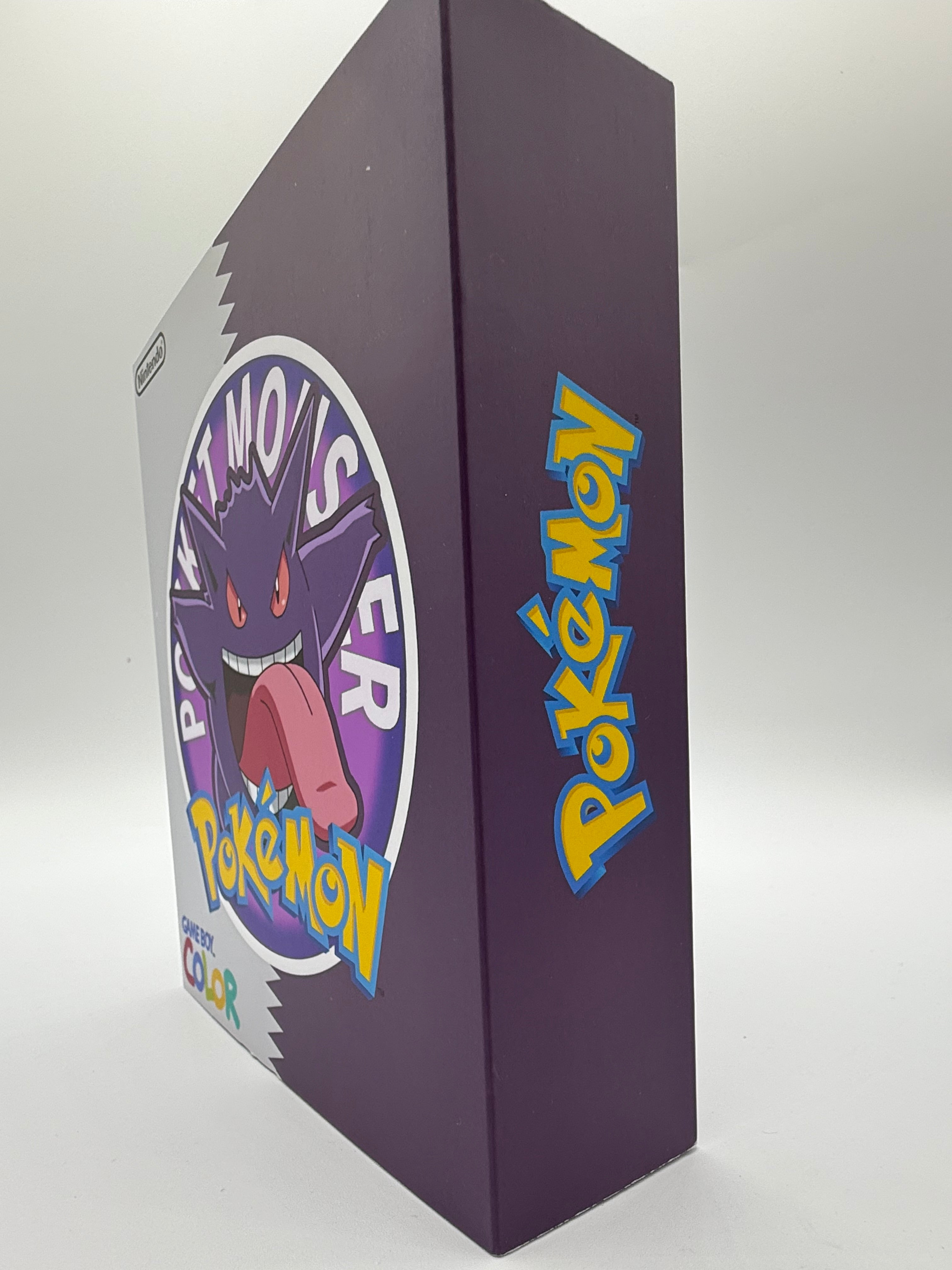 Gengar Gameboy Color w/ Matching Box USB C Rechargeable & IPS Screen