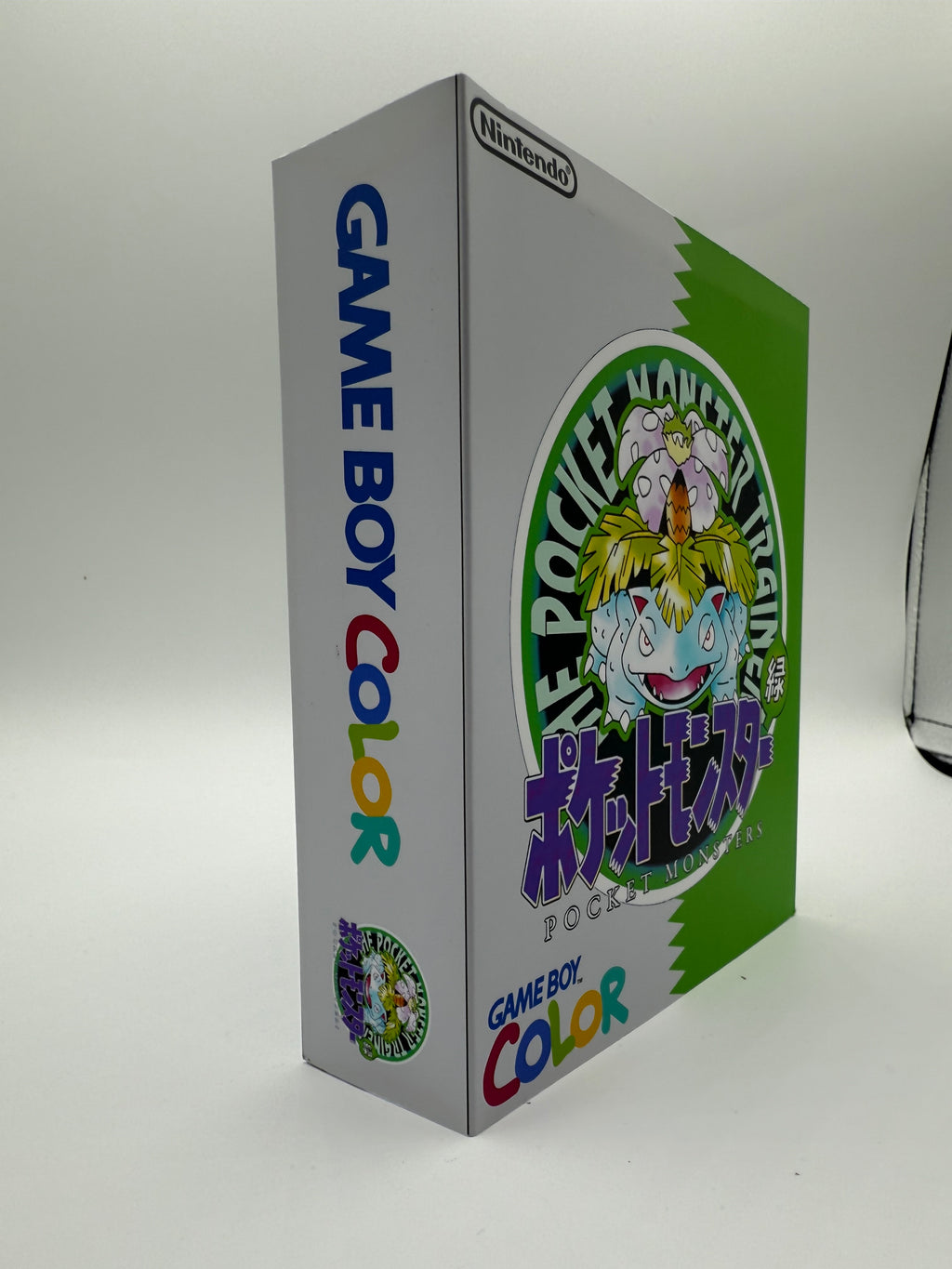 Venasaur Gameboy Color w/ Matching Box USB C Rechargeable & IPS Screen