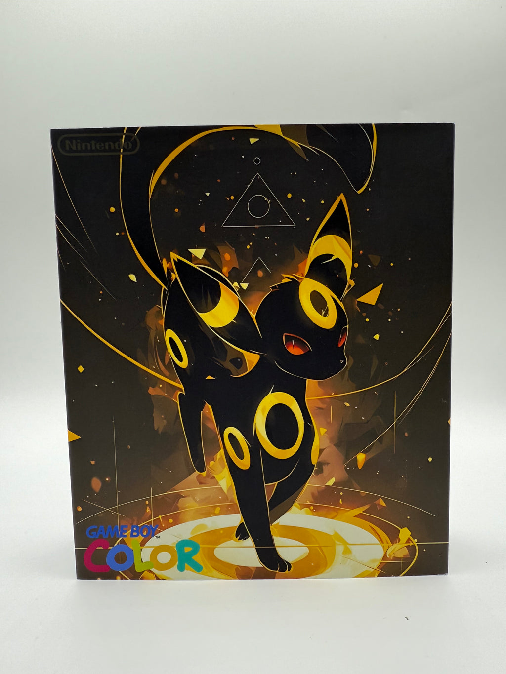 Umbreon Gameboy Color w/ Matching Box USB C Rechargeable & IPS Screen