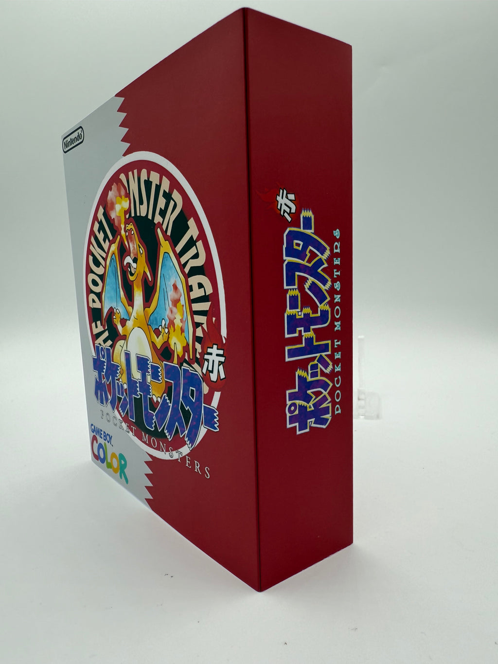 Charizard Gameboy Color w/ Matching Box USB C Rechargeable & IPS Screen