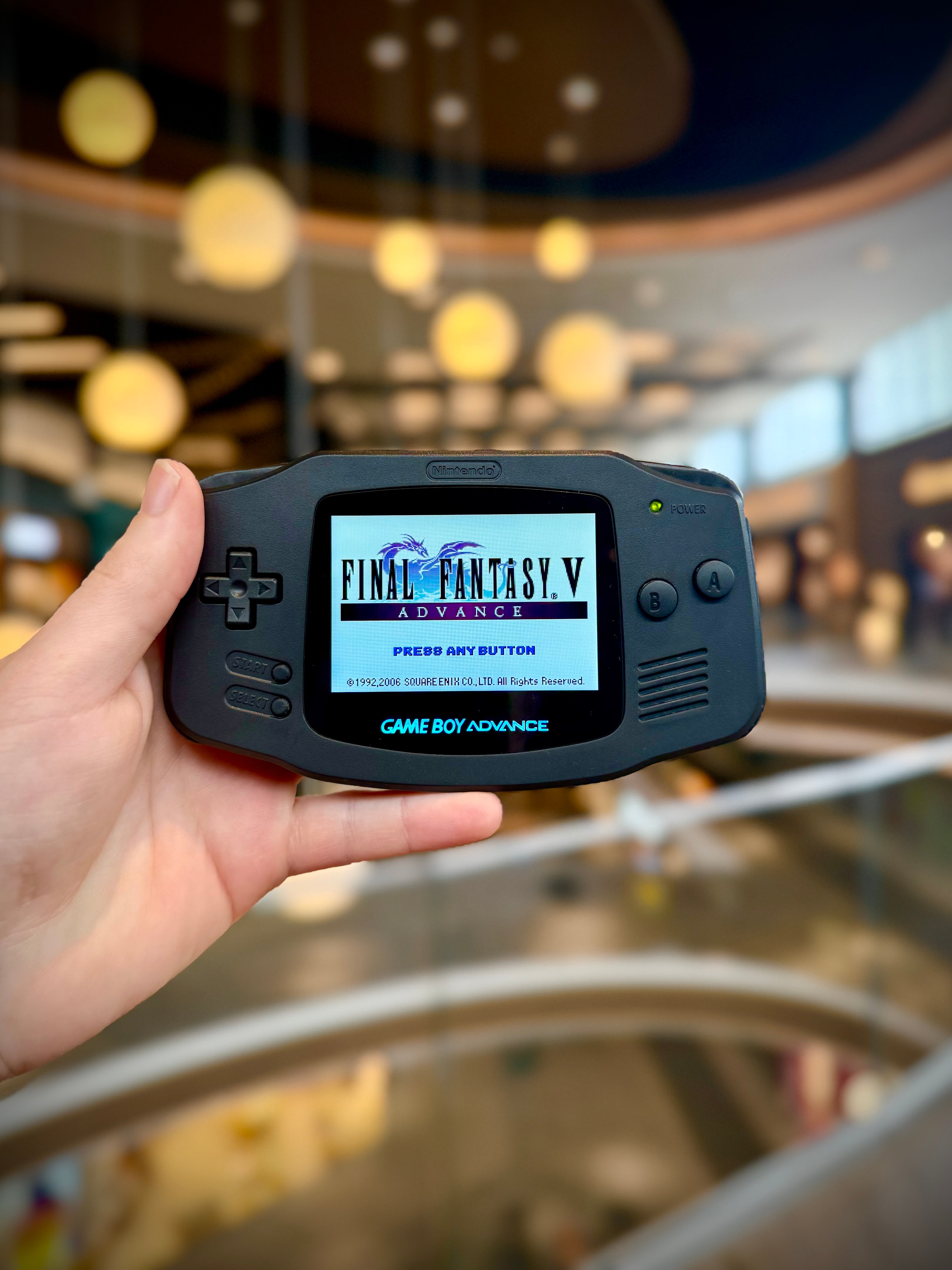 IPS Modded Jet Black Gameboy Advance