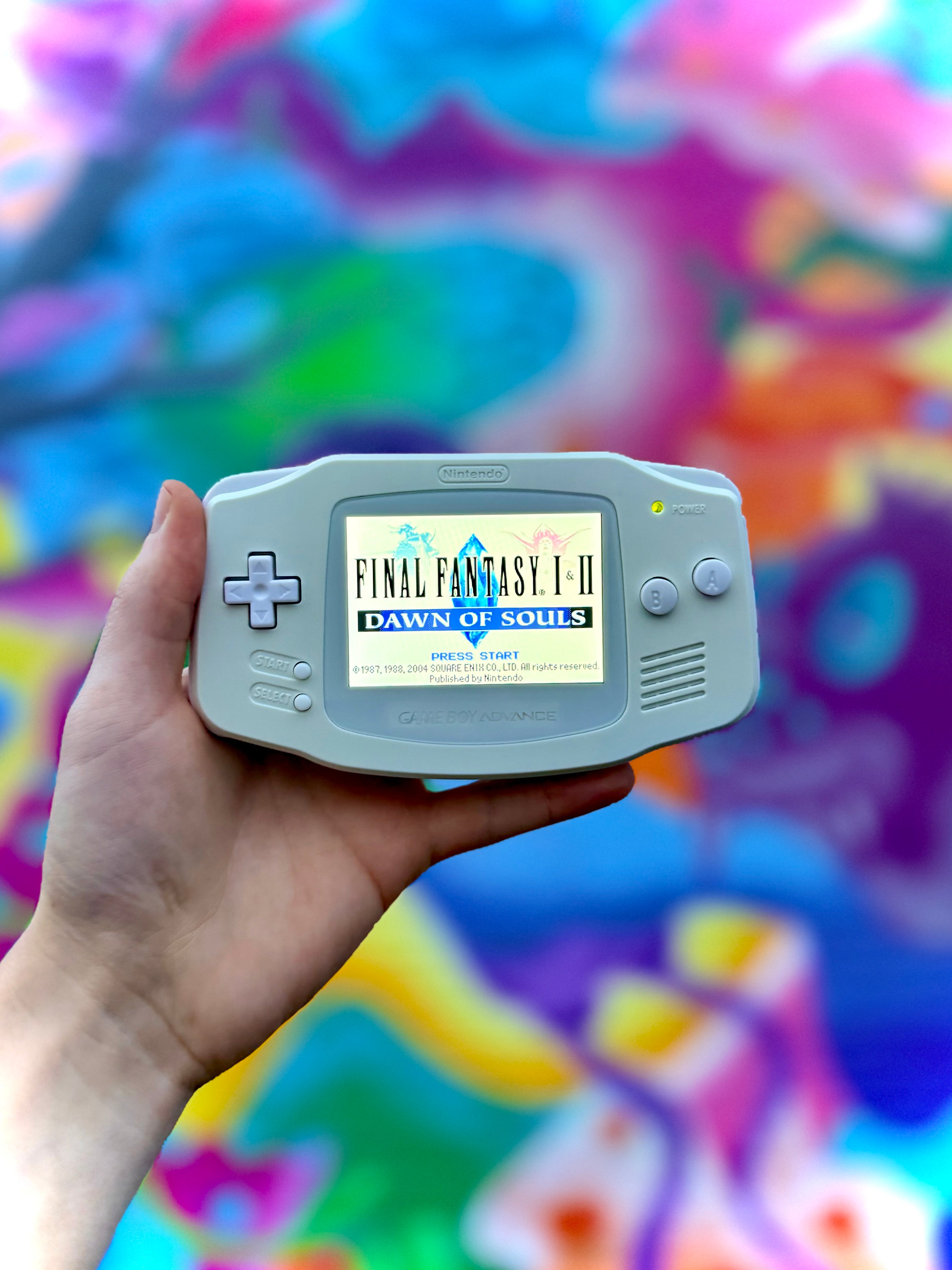 IPS Modded Pure White Gameboy Advance