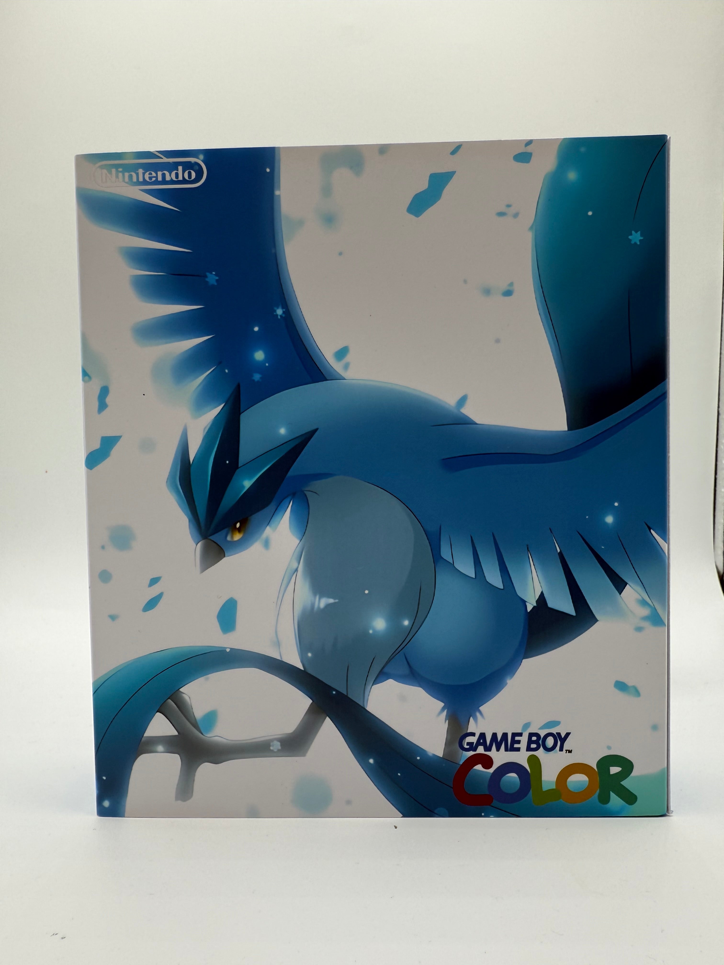 Articuno Gameboy Color w/ Matching Box USB C Rechargeable & IPS Screen