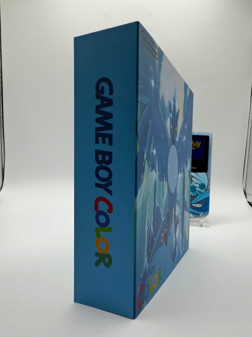 Articuno Gameboy Color w/ Matching Box USB C Rechargeable & IPS Screen