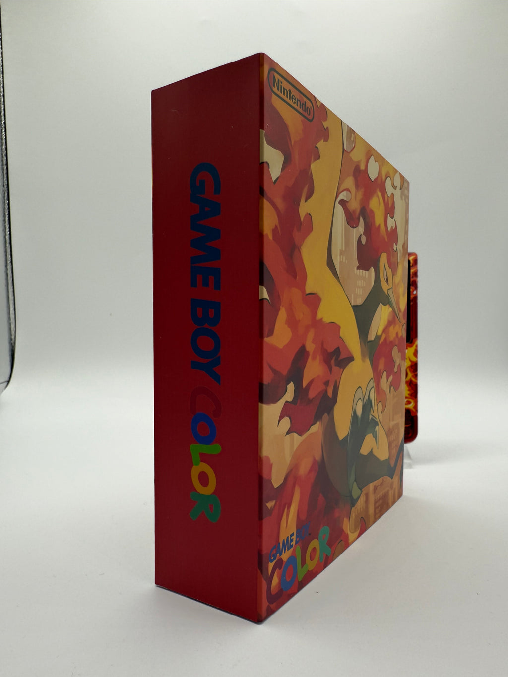 Moltres Gameboy Color w/ Matching Box USB C Rechargeable & IPS Screen