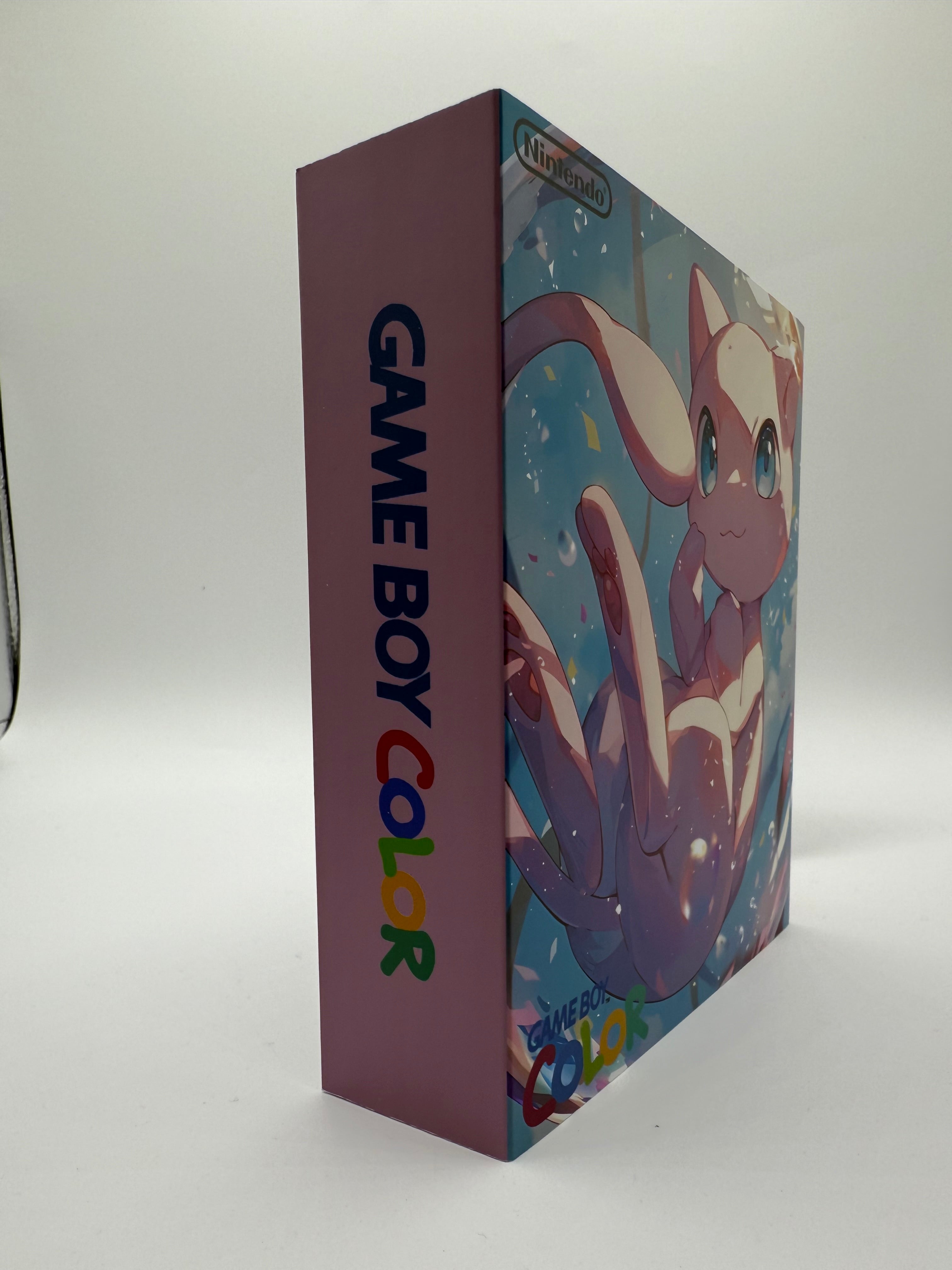 Mew Gameboy Color w/ Matching Box USB C Rechargeable & IPS Screen