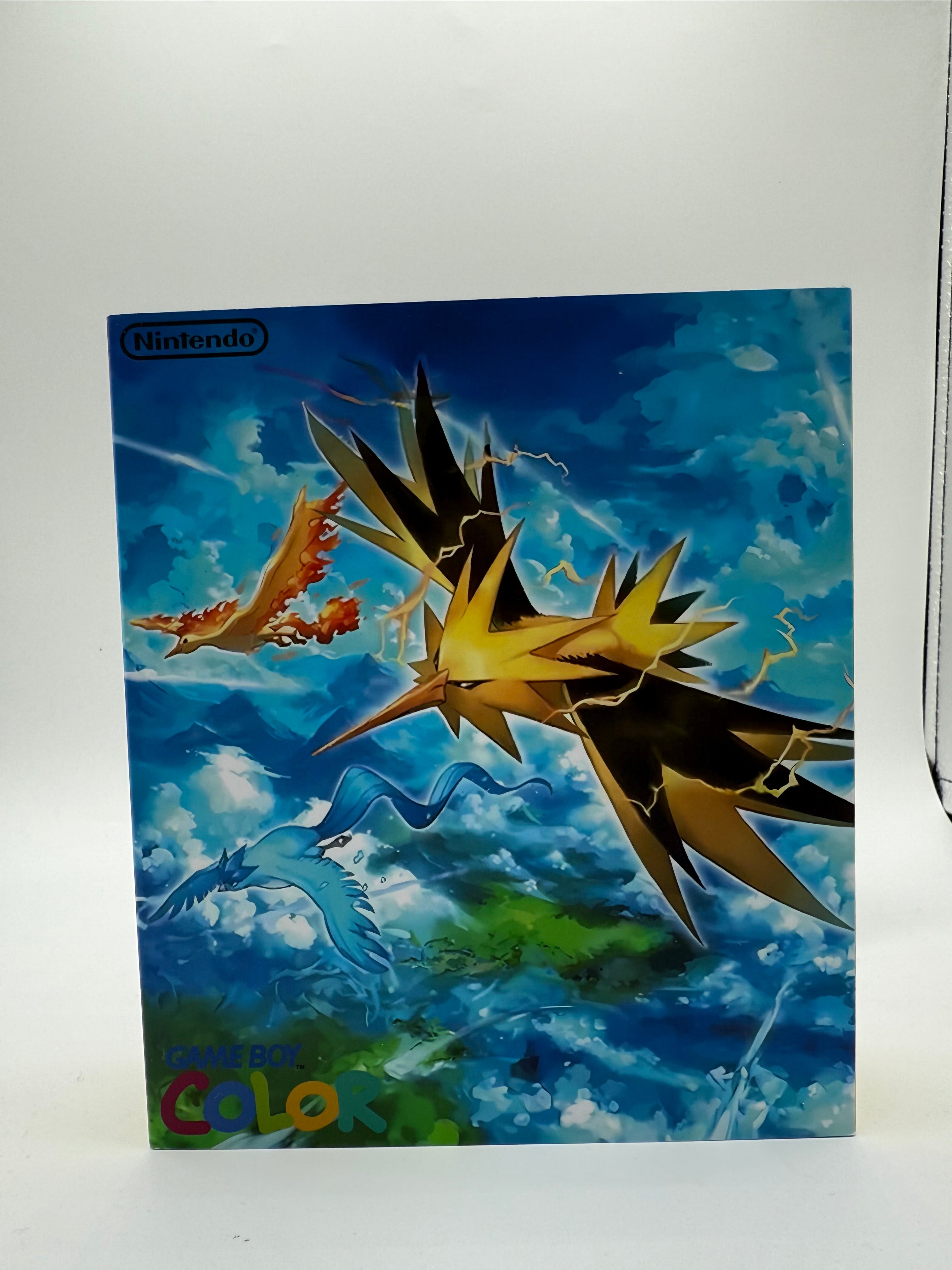 Zapdos Gameboy Color w/ Matching Box USB C Rechargeable & IPS Screen