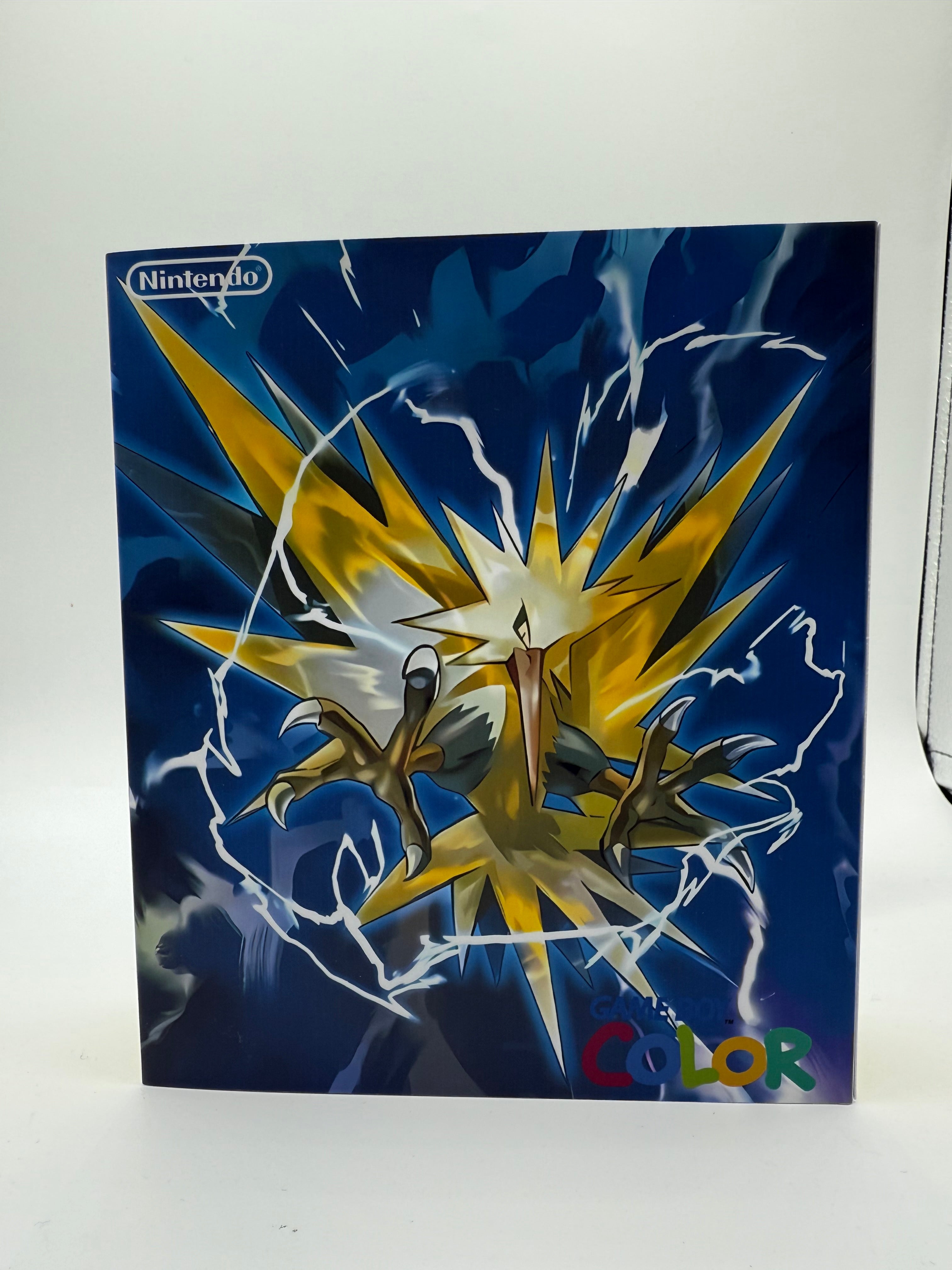 Zapdos Gameboy Color w/ Matching Box USB C Rechargeable & IPS Screen