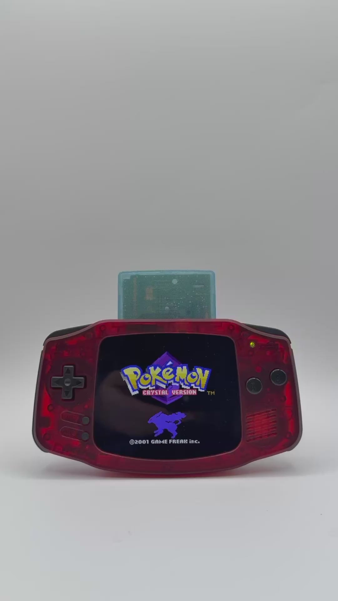 Red and Black Gameboy Advance with IPS Screen